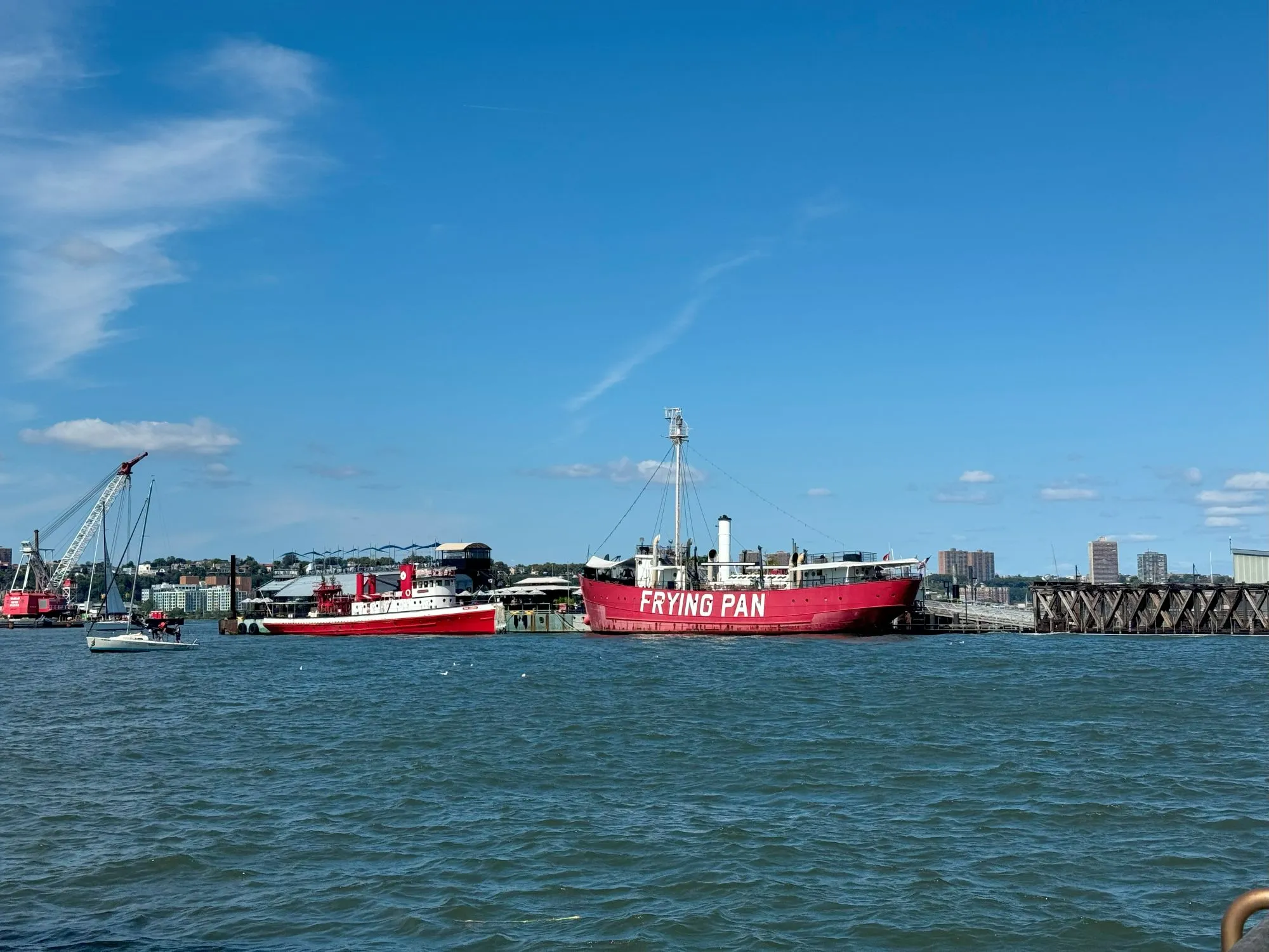 A boat with the label 'Frying Pan'